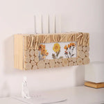 Boîte de rangement murale en bois blanc style nordique