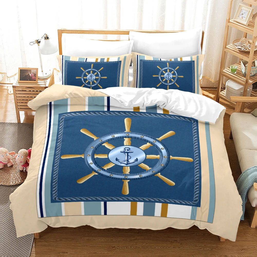 Ensemble complet housse et taies dans une chambre d'enfant