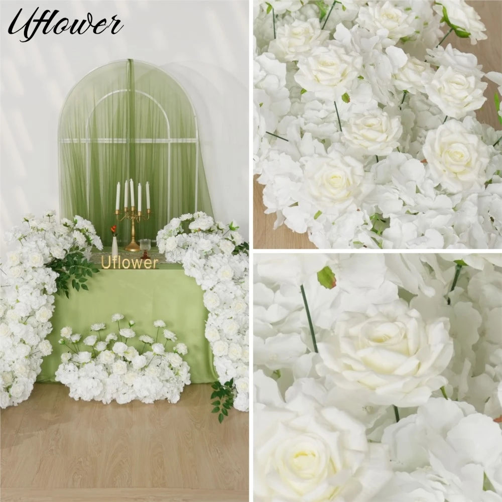 Composition florale artificielle pour arc de mariage