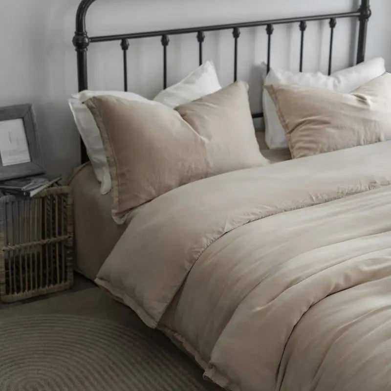 Drap ajusté Tencel coton blanc sur matelas