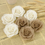 Roses en jute faites main - Ombre Interieur