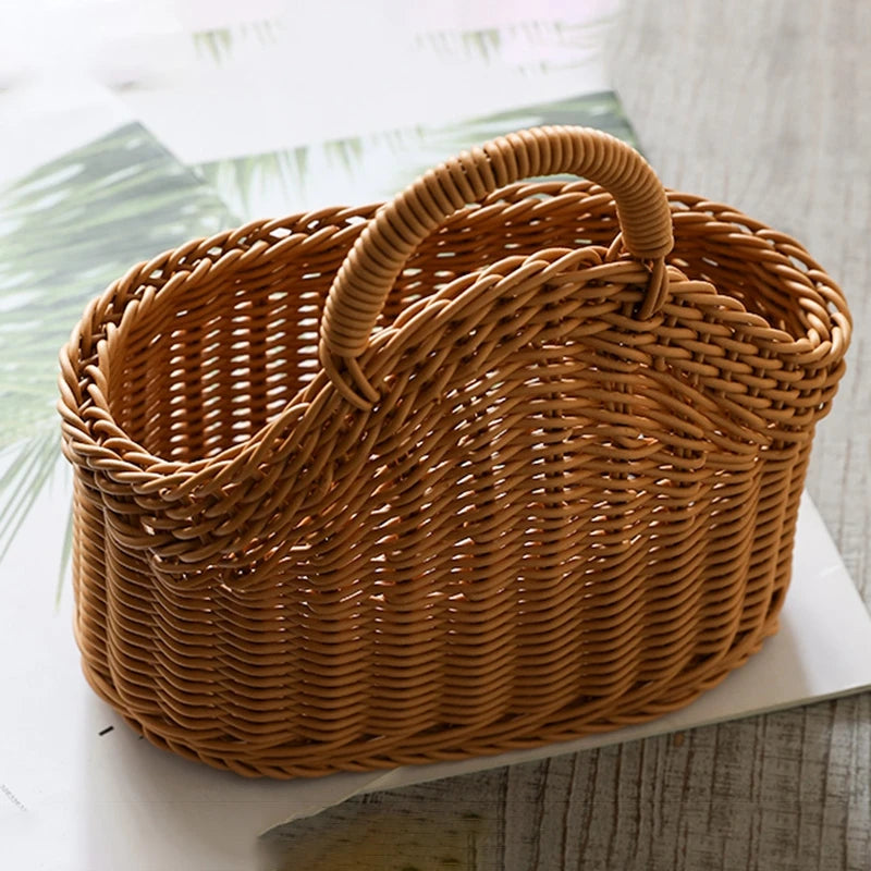 Panier de rangement violet suspendu pour fruits et légumes