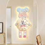 Détail de l'horloge murale LED en porcelaine cuite résistante