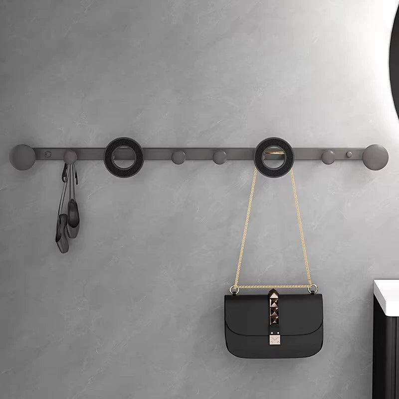 Porte-manteau mural salle de bain sans perçage vue de face
