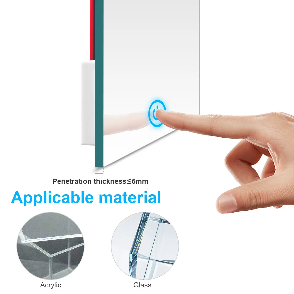 Éclairage miroir salle de bain LED blanc chaud