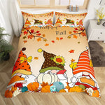 Ensemble literie automne citrouille gnome