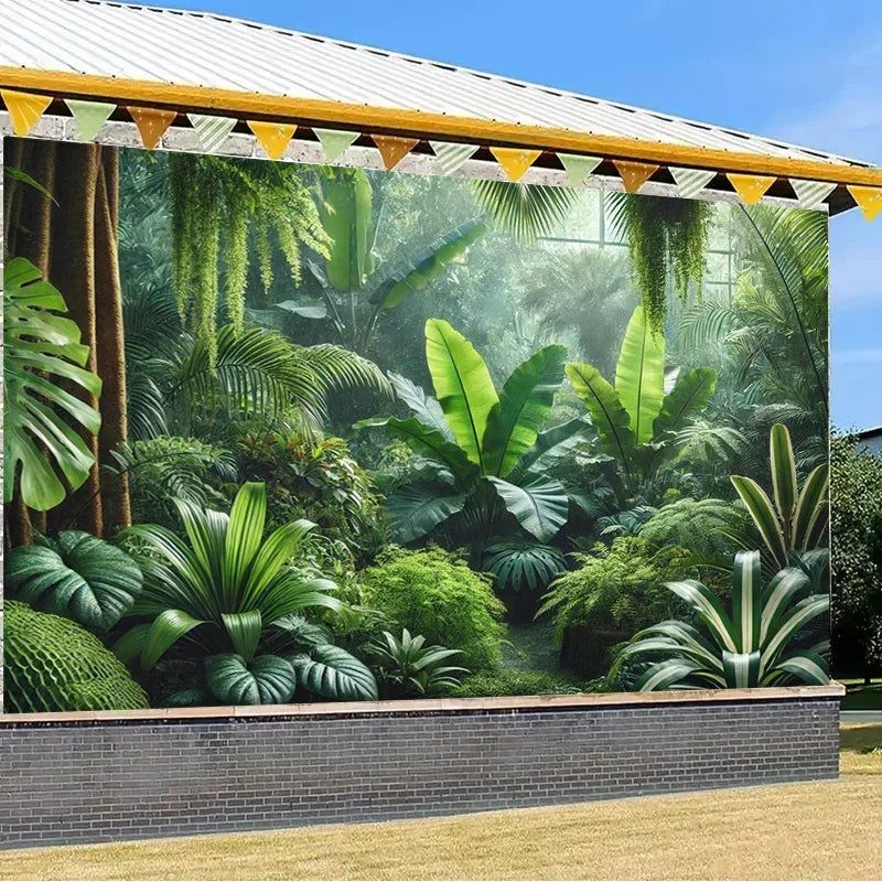 Couvre-lit jungle tropicale Ombre Interieur