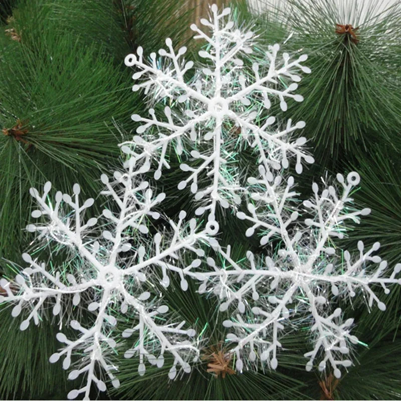 Pack de 30 flocons de neige pour décoration festive