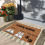 Tapis de sol antidérapant personnalisé avec texte humoristique