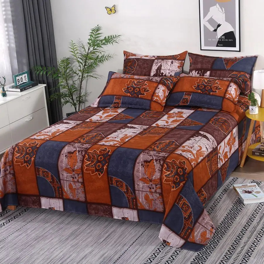 Drap plat et taies d'oreiller assortis