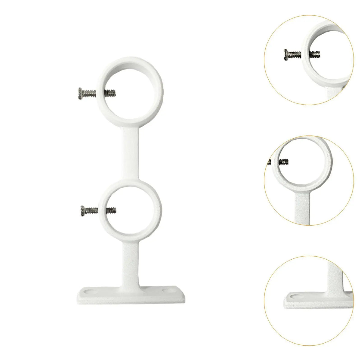 Installation du support mural double rideau dans une chambre