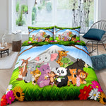 Housse de couette jungle personnalisable avec photo