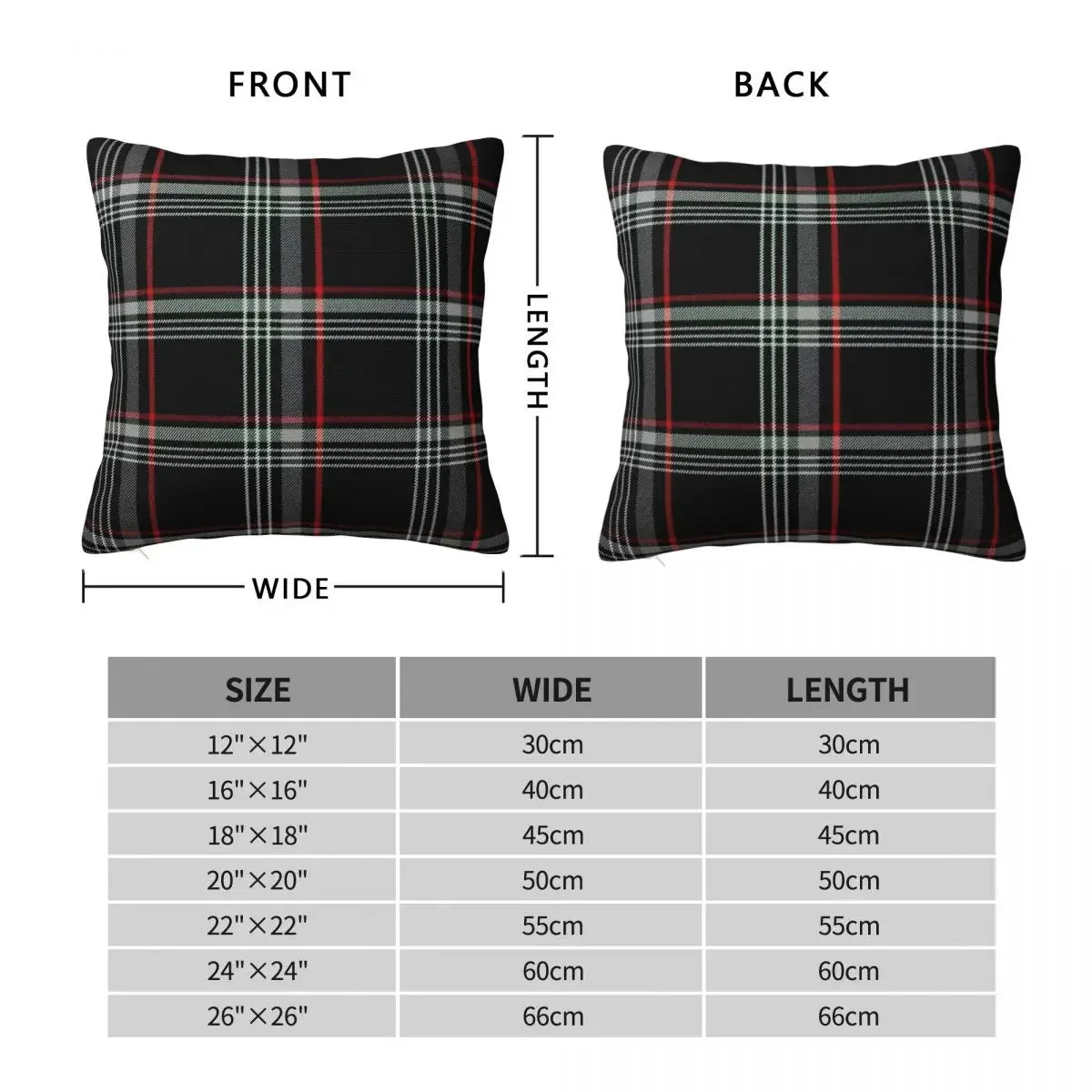 Détail du motif tartan écossais