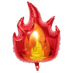 Ballon camion de pompier bleu saphir pour anniversaire