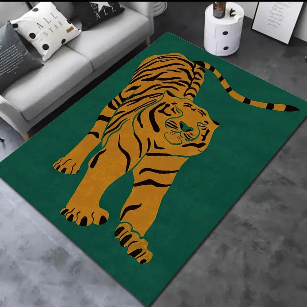 Tapis design léopard tendance pour salon