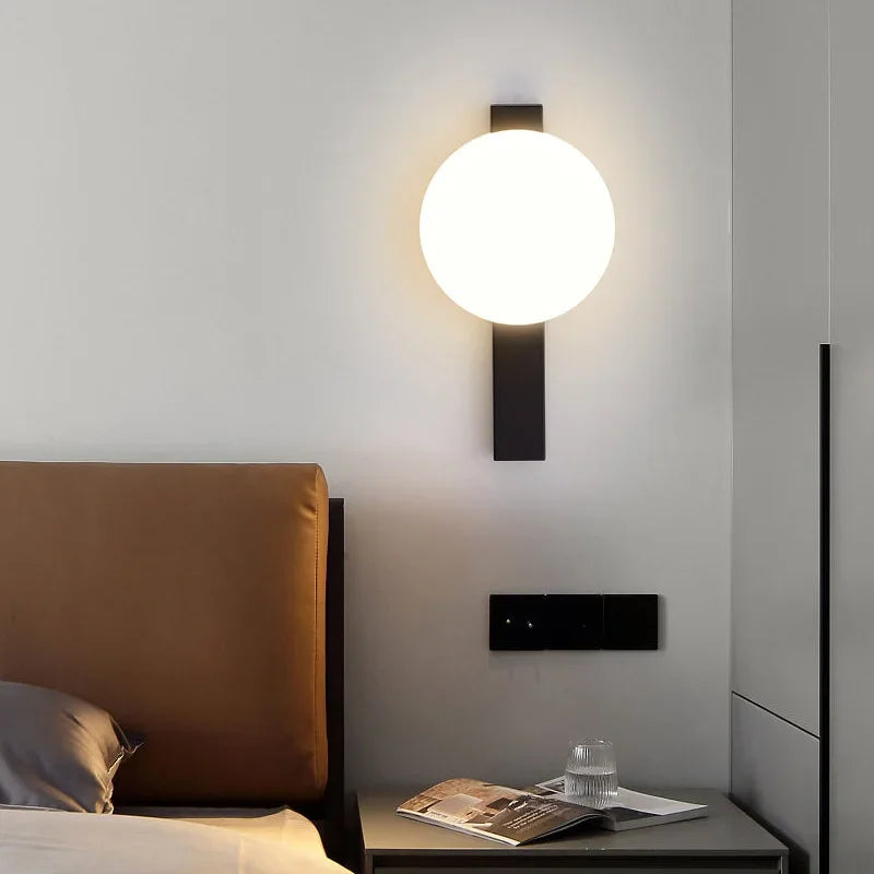 Applique murale LED gris salon