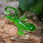 Gecko brun résine décoration murale