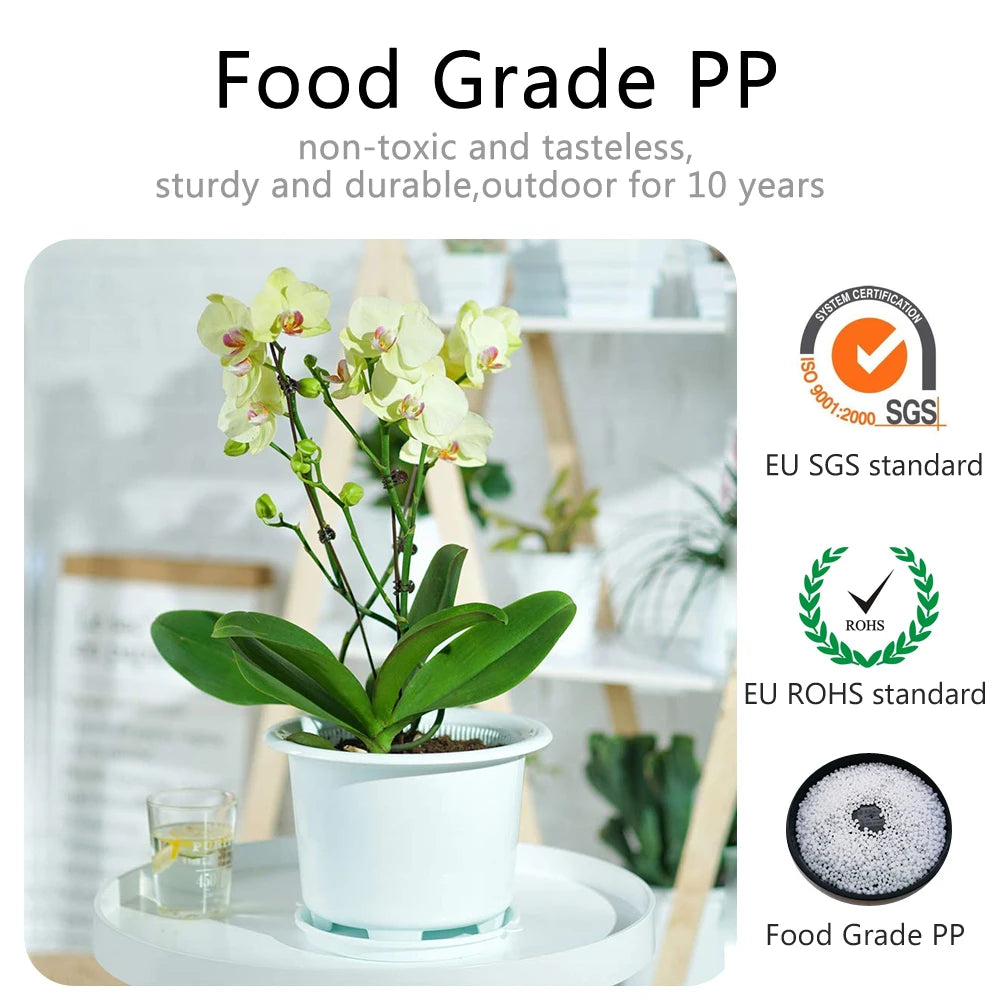 Jardinière plastique PP qualité alimentaire pour plantes vertes