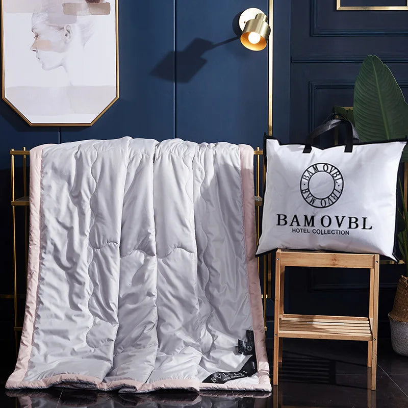 Couvre-lit rose patchwork en polyester doux
