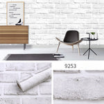 Papier peint autocollant brique 3D gris clair