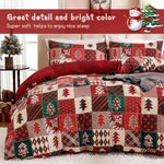 Texture douce du polyester de la housse de couette festive