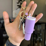 Mini porte-clés tasse Stanley argent