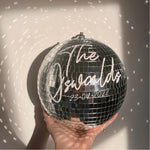 Boule disco personnalisée 20cm suspendue pour décoration de fête