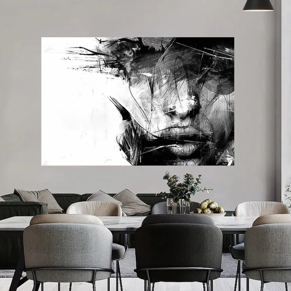 Affiche murale minimaliste femme design