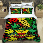 Chambre décorée avec parure Bob Marley