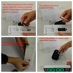 Horloge murale LED avec double alarme