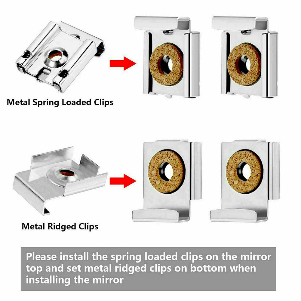 Installation facile des clips de support mural sur un mur blanc