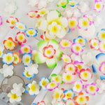 Fleur artificielle frangipanier or