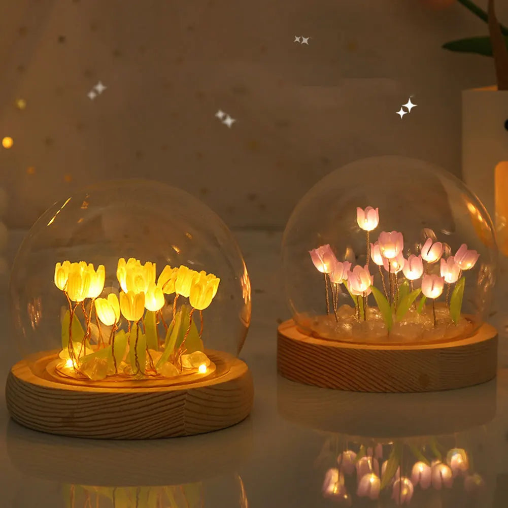 Lampe de bureau décorative tulipe LED