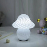 Lampe champignon LED avec lumière bleue pour ambiance moderne