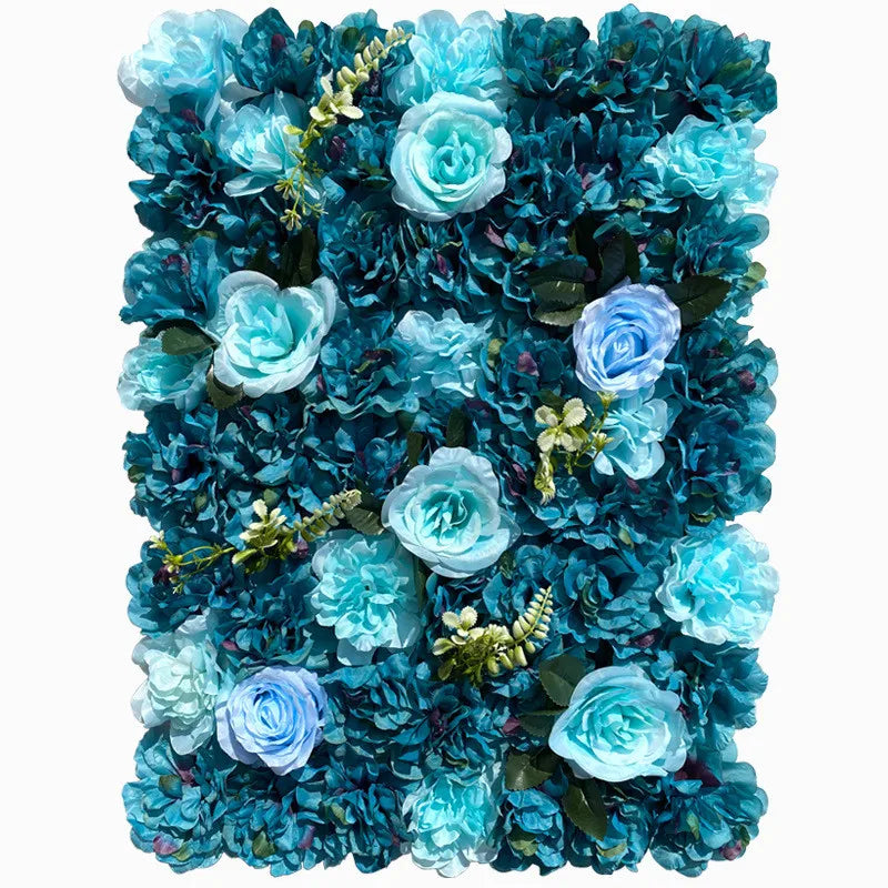 Panneau de fleurs roses artificielles 40x60cm décoration murale mariage