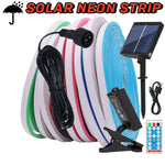 Ruban LED solaire extérieur couleur bleue