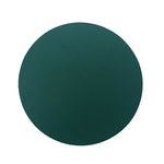 Disque rond de couleur verte foncée.