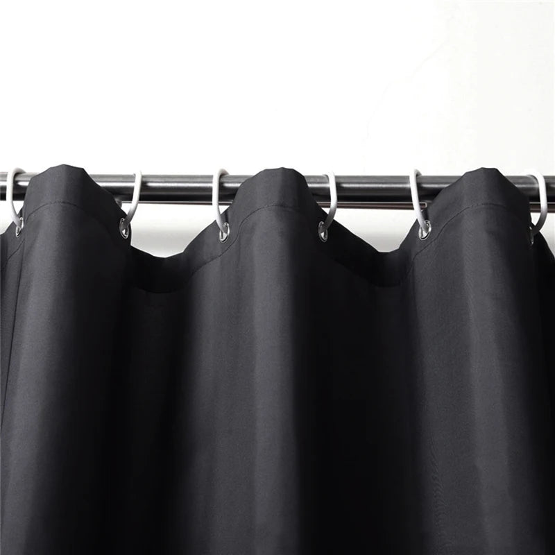 Stylish Black Waterproof Shower Curtains - Bathroom Decor