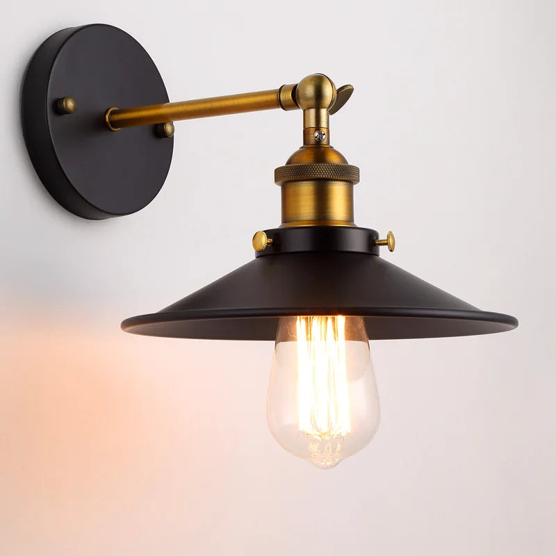 Lampe de chevet en fer rétro blanc design vintage pour décoration intérieure