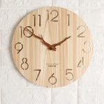 Horloge murale en bois 30 cm design moderne blanche