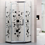 Stickers muraux à bulles bleus pour salle de bain