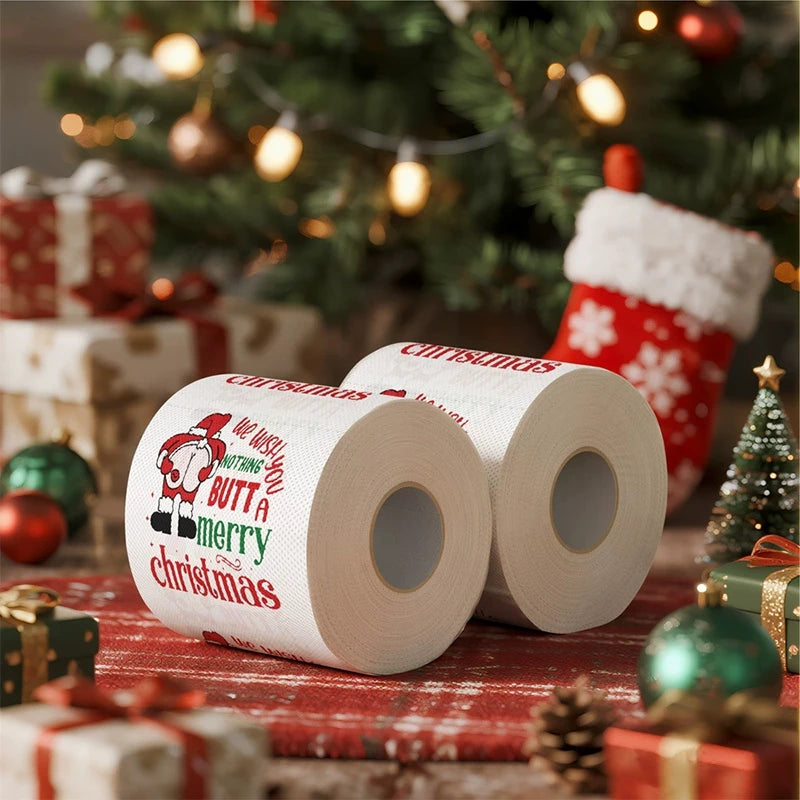 Papier toilette coloré Noël différentes couleurs