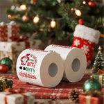 Papier toilette coloré Noël différentes couleurs