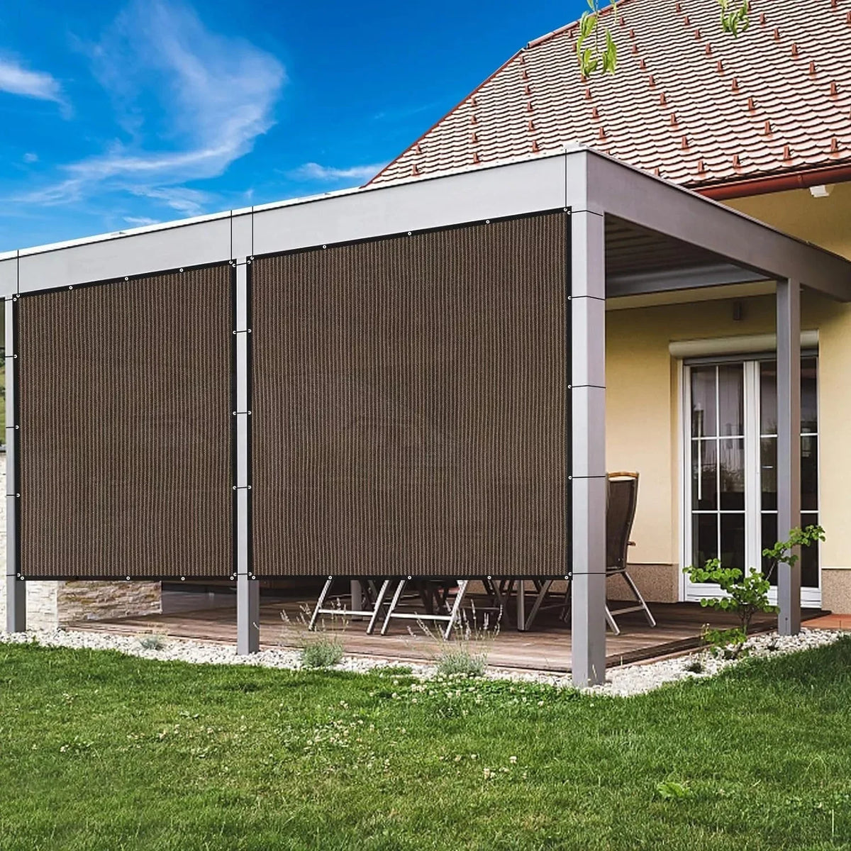 Voile d'ombrage HDPE 90% protection UV pour jardin