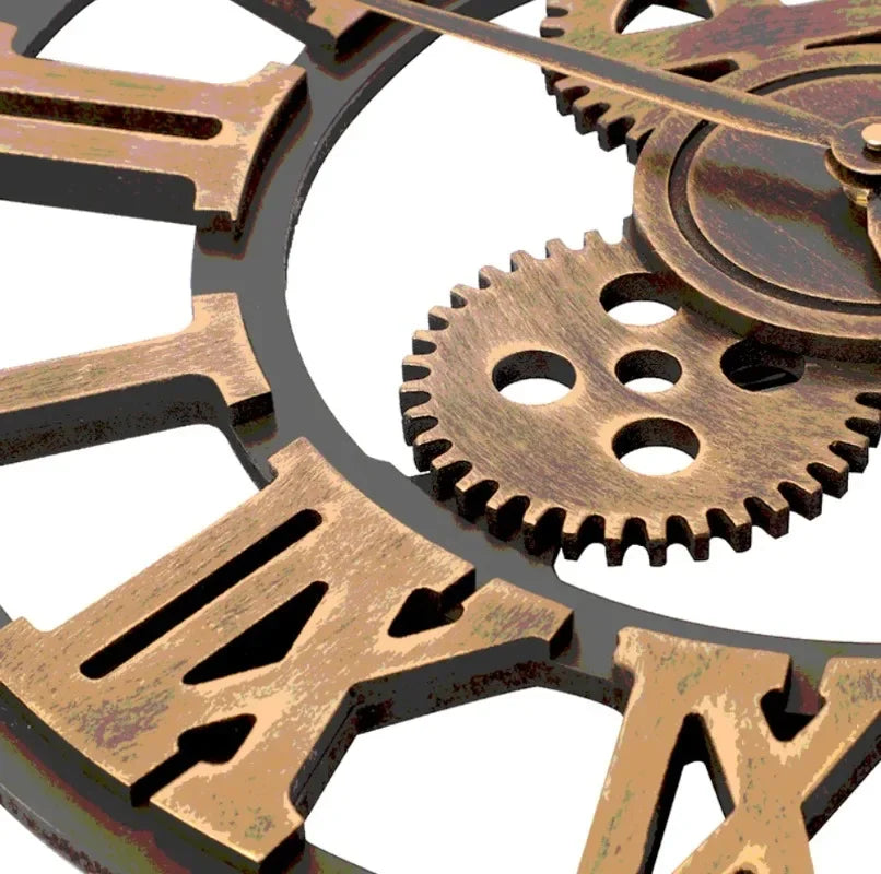 Horloge murale argentée design abstrait