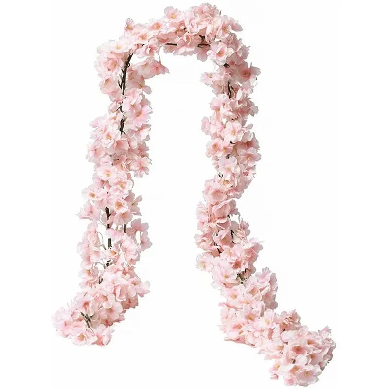 Guirlande de fleurs en soie dans différentes couleurs disponibles