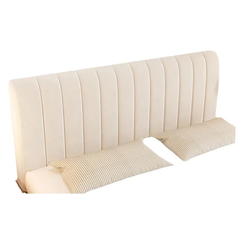 Détail de la texture velours doux de la housse de tête de lit