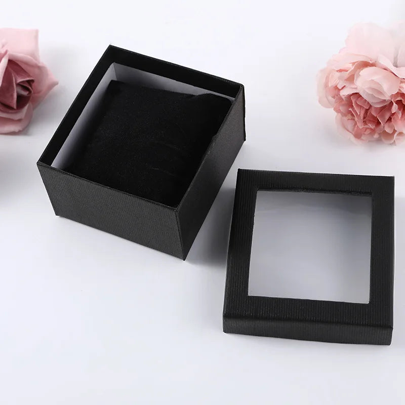Rangement bijoux homme en carton noir