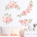 Sticker mural rose pour chambre de fille - motif dessin animé