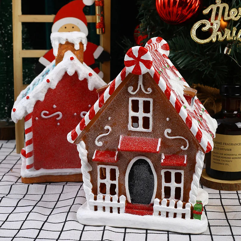 Maison pain d'épice lumineuse pour décoration de Noël